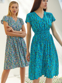 Сукні VOVK модель 08813 квіти Фото