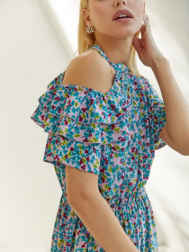 Платья VOVK модель 08813 квіти Фото