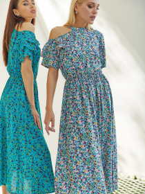 Платья VOVK модель 08813 квіти Фото