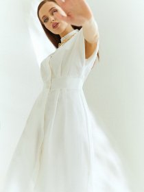 Платья VOVK модель 09883 молочний Фото