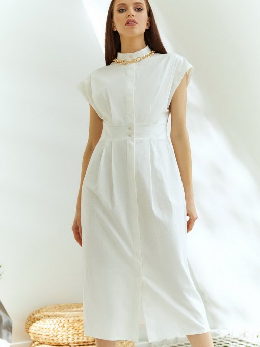 Платья VOVK модель 09883 молочний Фото