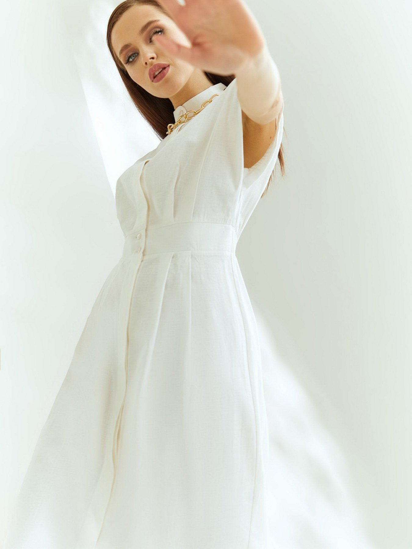 Платья VOVK модель 09883 молочний Фото