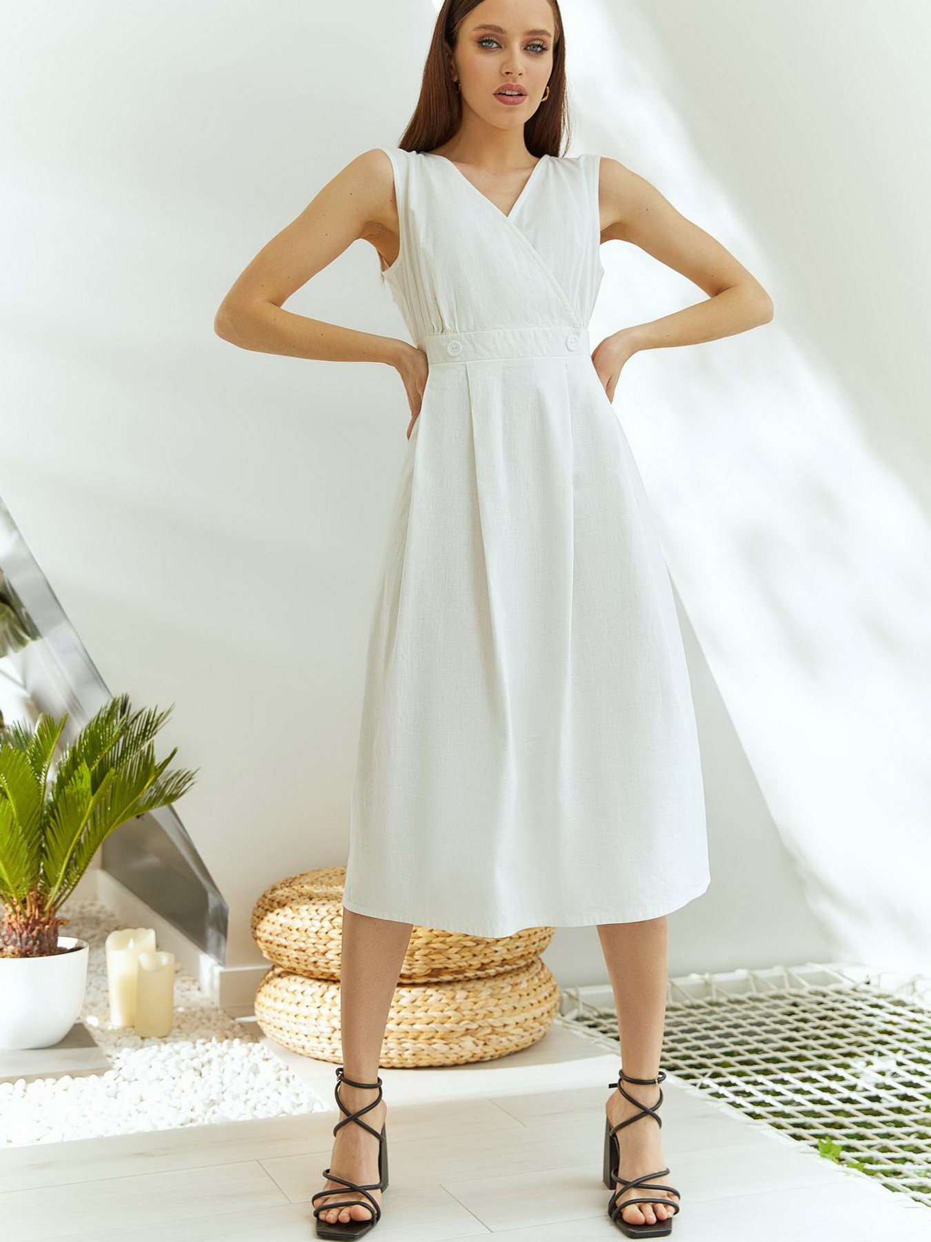 Платья VOVK модель 09882 молочний Фото