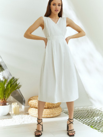 Платья VOVK модель 09882 молочний Фото