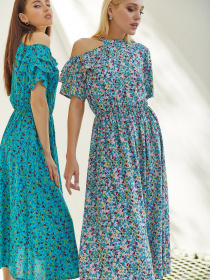 Платья VOVK модель 08814 квіти Фото