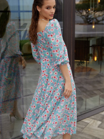 Платья VOVK модель 011690 принт квіти Фото