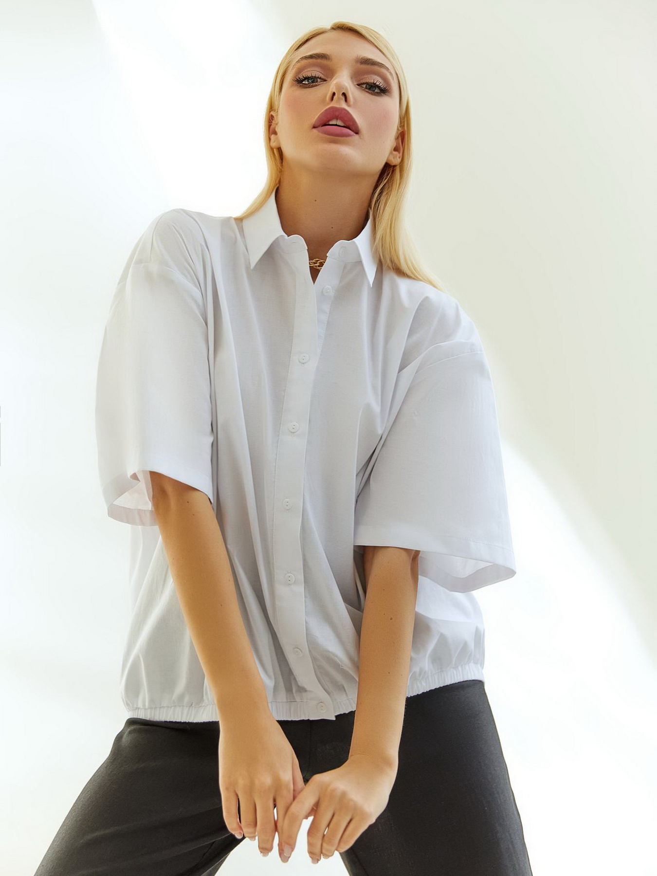 Рубашка VOVK модель 011319 білий Фото