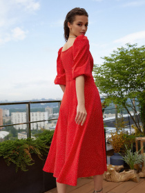 Сукні VOVK модель 011686 червоний Сукні VOVK модель 011686 червоний Фото