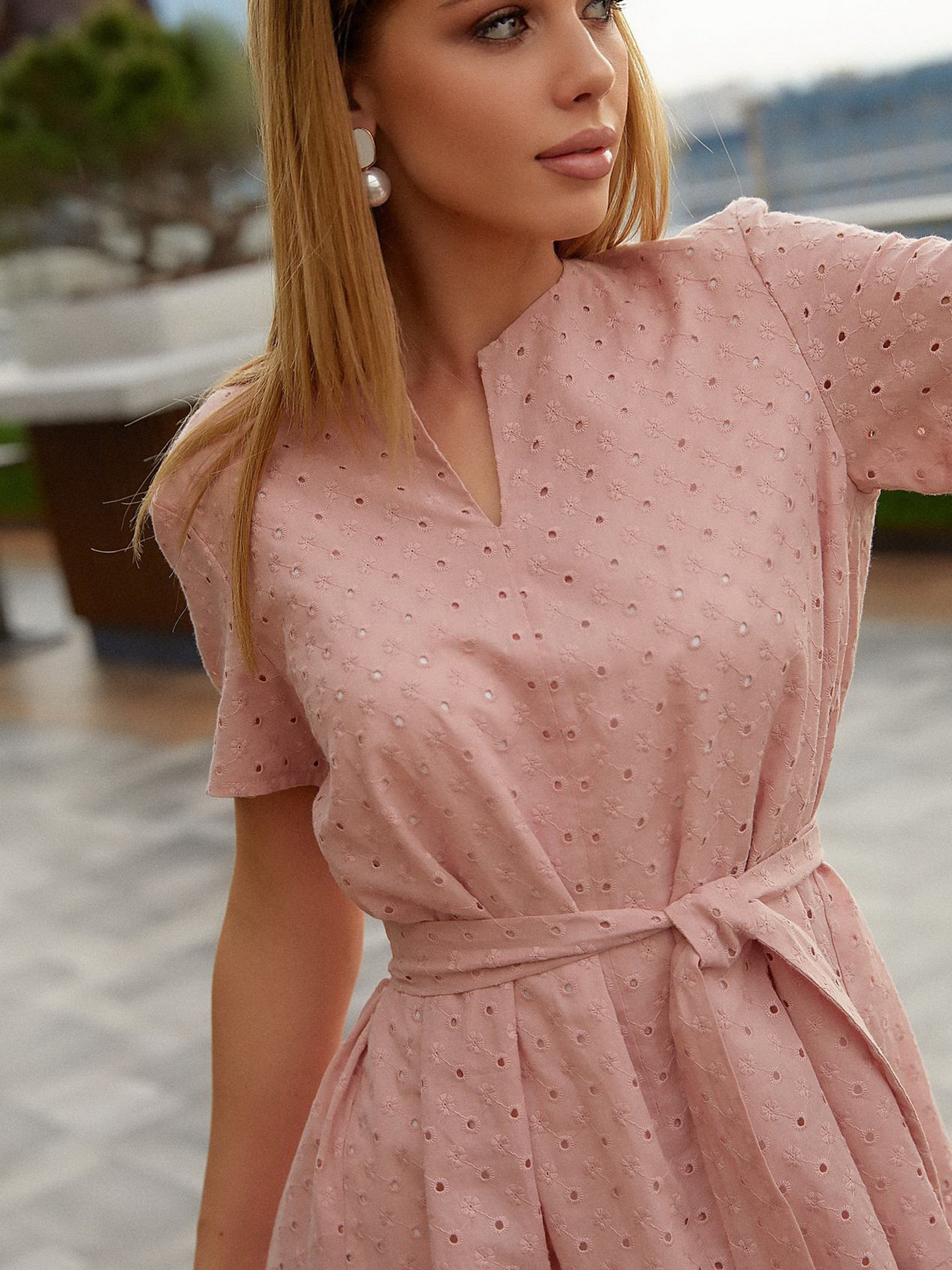 Платья VOVK модель 011539 бежевий Фото