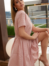 Платья VOVK модель 011539 бежевий Фото