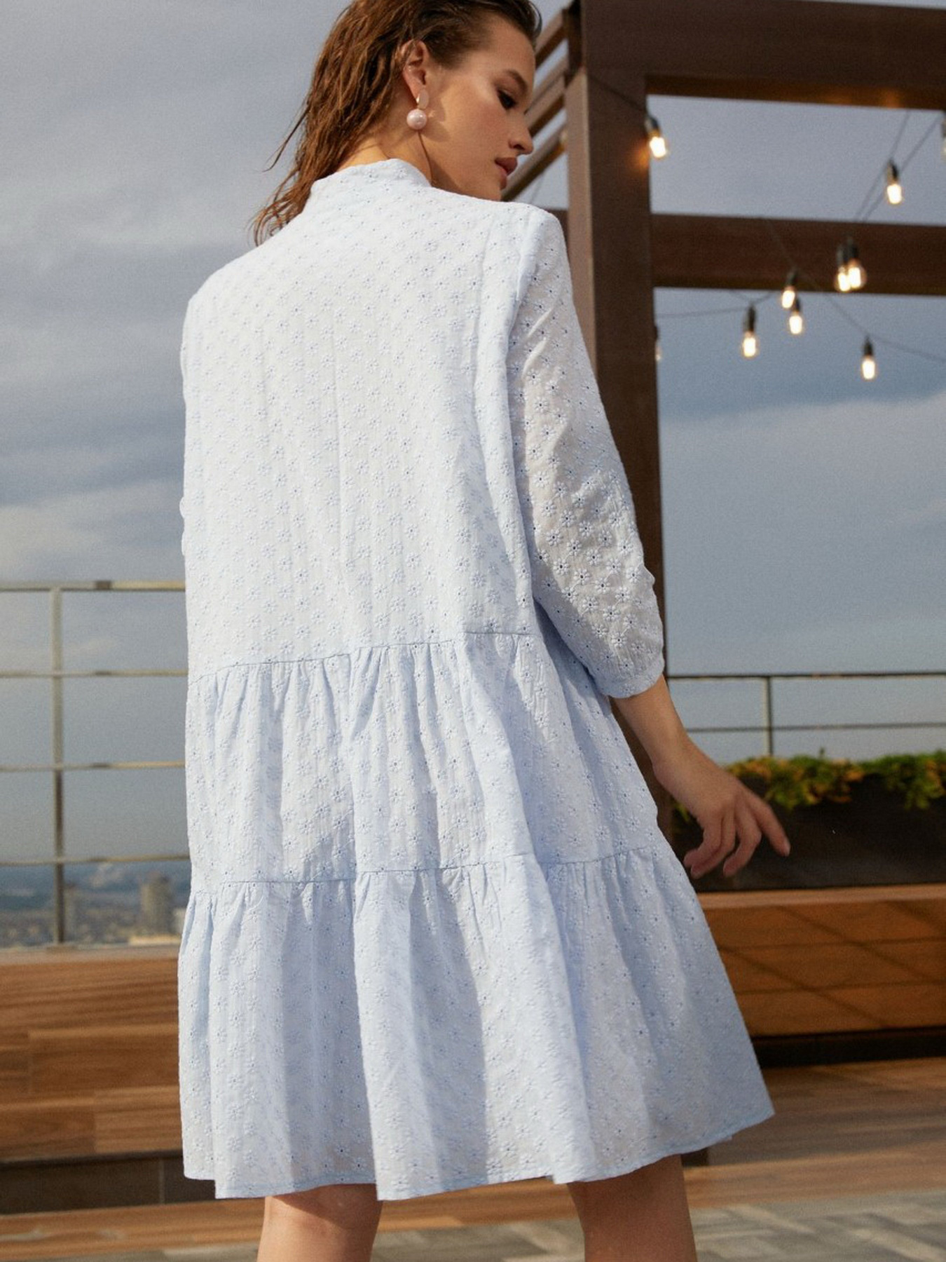 Сукні VOVK модель 011635 небесний Фото