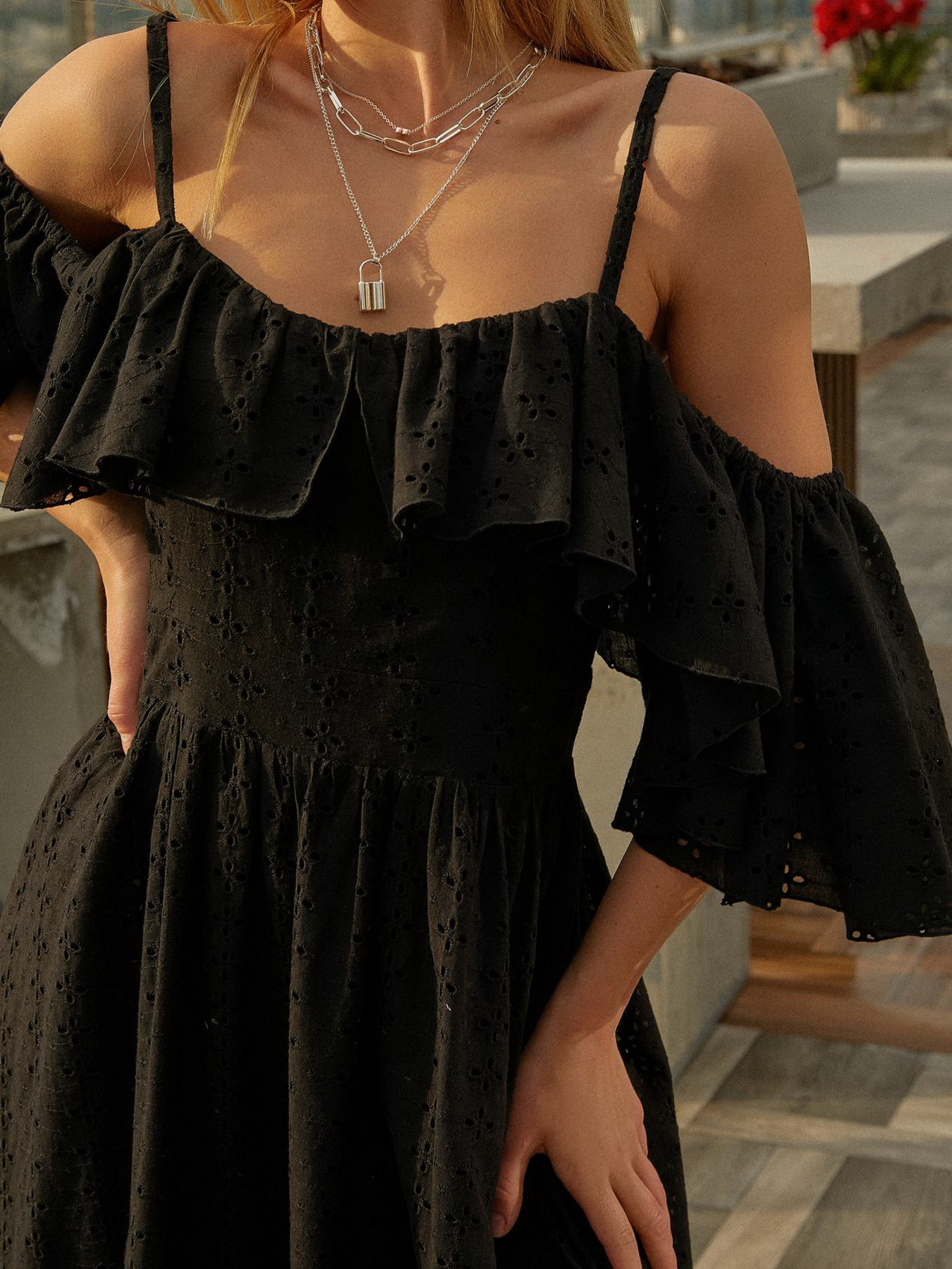 Сарафан VOVK модель 011536 чорний Фото