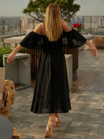 Сарафан VOVK модель 011536 чорний Фото