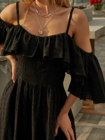 Сарафан VOVK модель 011536 чорний Фото