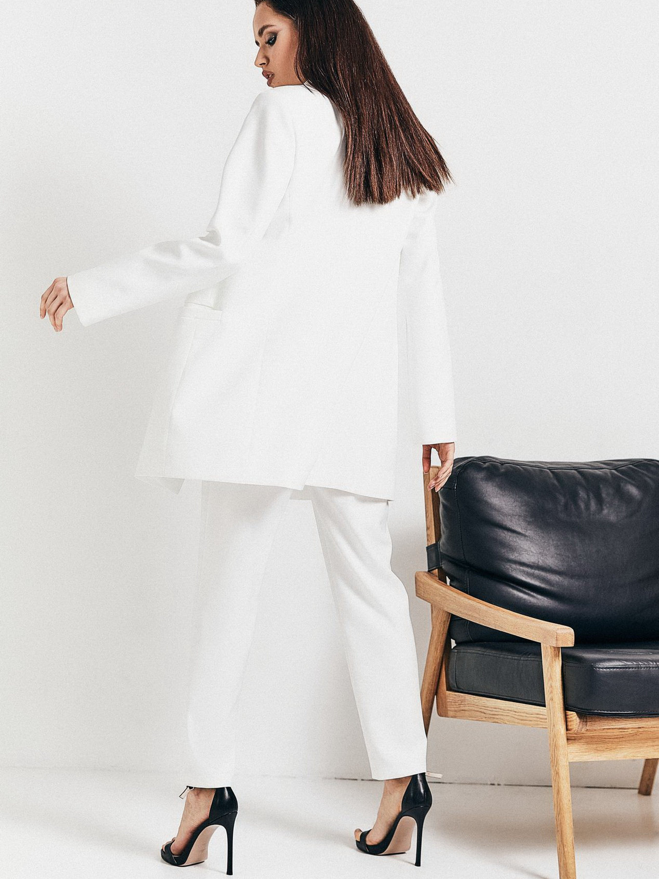 Брюки повседневные VOVK модель 010921 молочний Фото