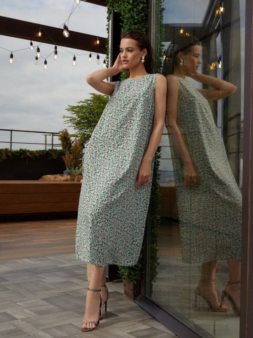 Платья VOVK модель 011674 квіти Фото