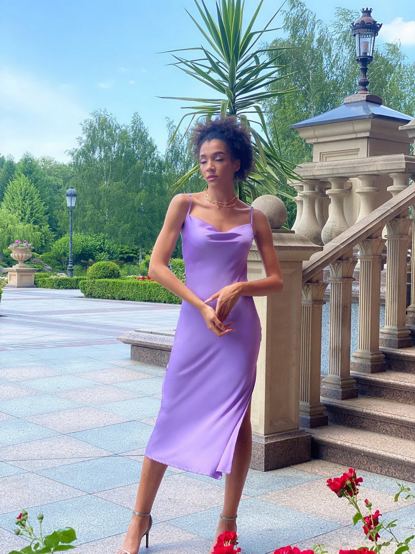 Платья VOVK модель 011889 ліловий Фото