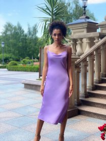 Платья VOVK модель 011889 ліловий Фото