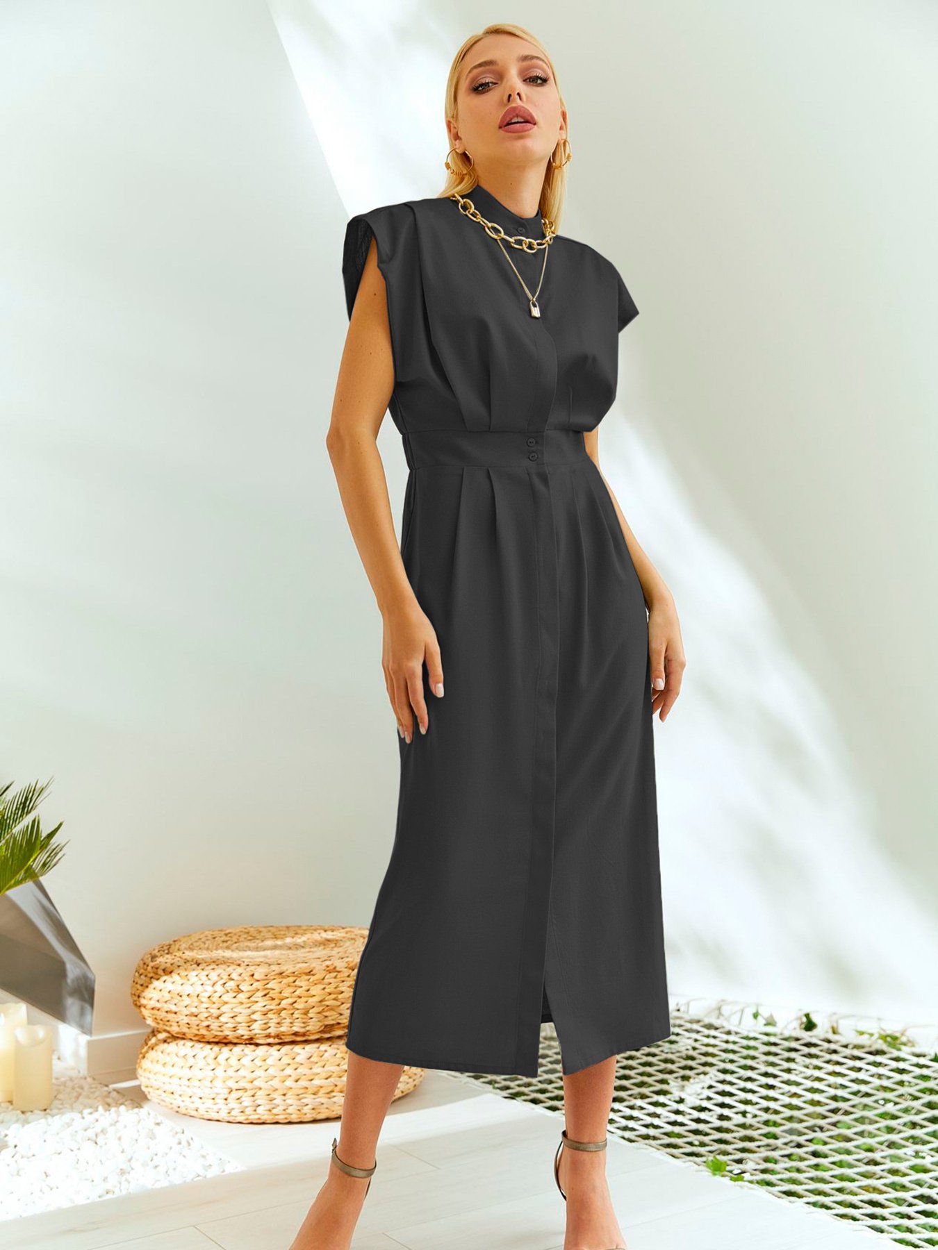 Платья VOVK модель 011974 чорний Фото