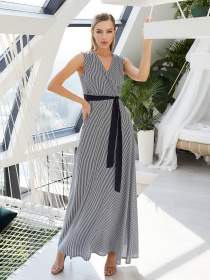 Платья VOVK модель 08461 смужка Фото