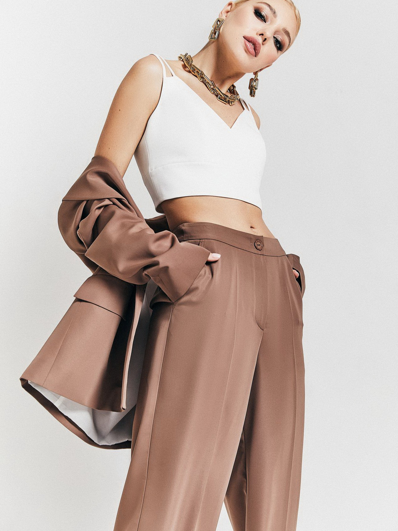 Костюми VOVK модель 07729 коричневий Фото