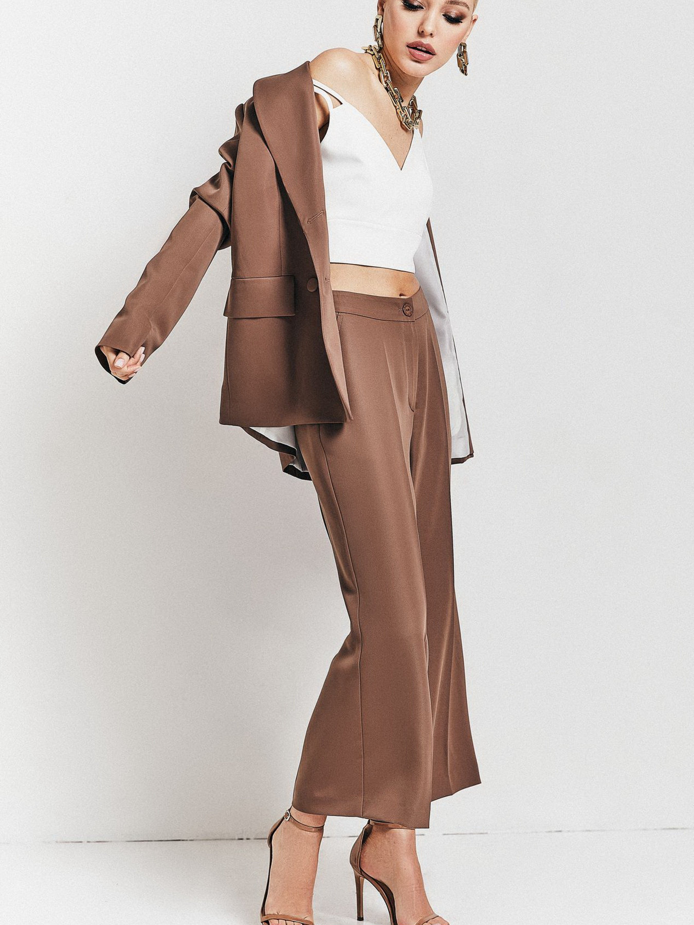 Костюмы VOVK модель 07729 коричневий Фото