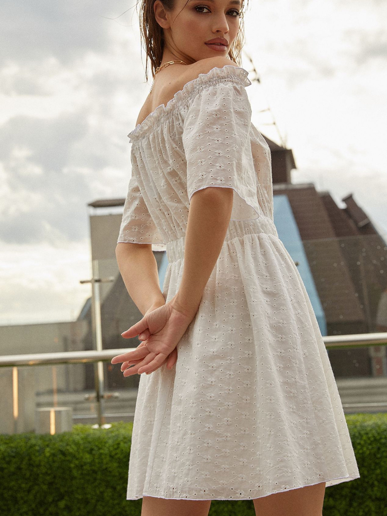 Платья VOVK модель 011534 білий Платья VOVK модель 011534 білий Фото