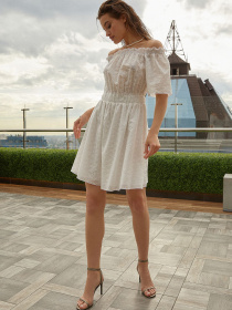 Платья VOVK модель 011534 білий Платья VOVK модель 011534 білий Фото