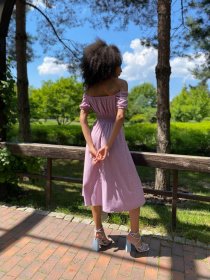 Платья VOVK модель 011703 бузковий Фото