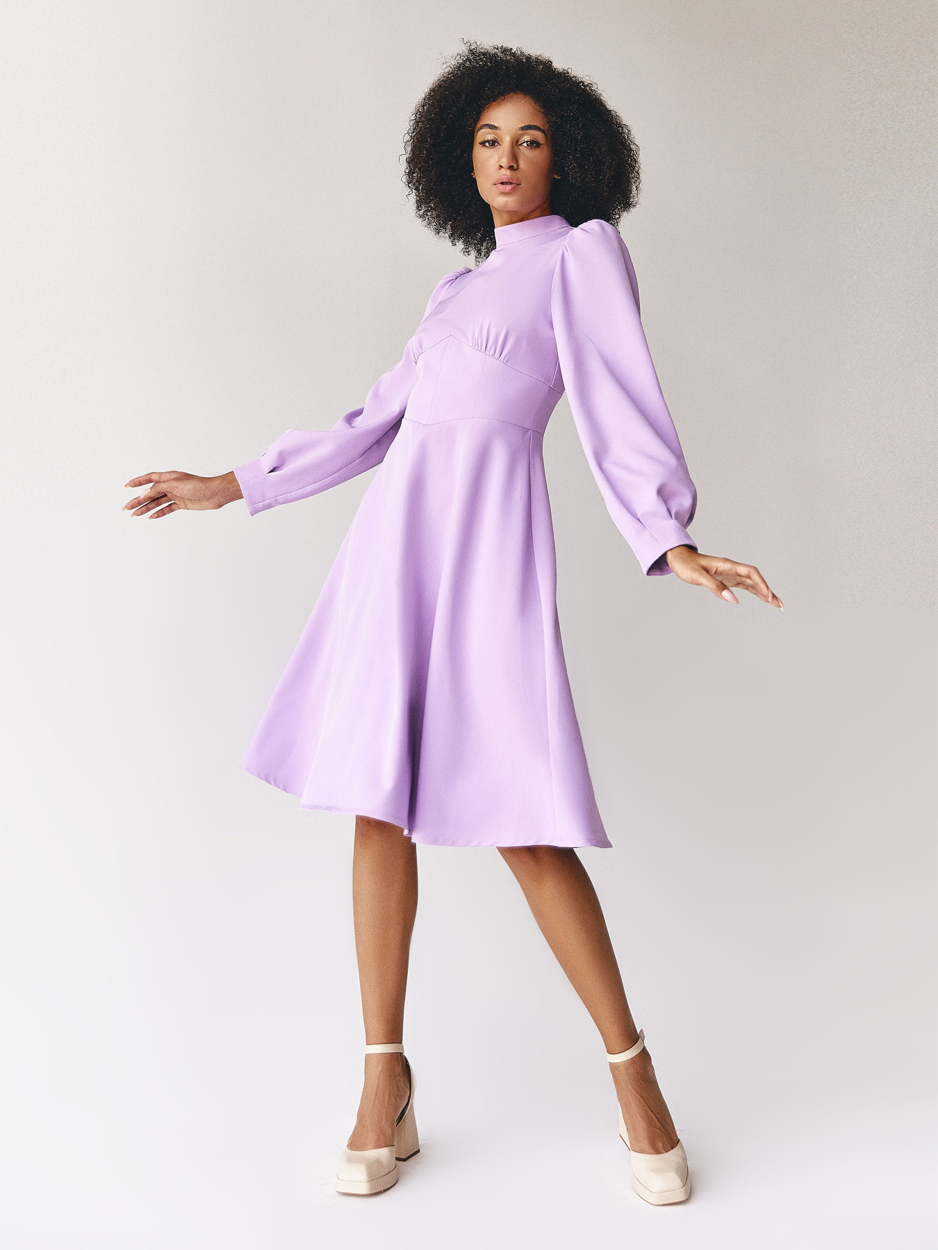 Платья VOVK модель 011547 лавандовий Фото