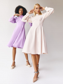 Платья VOVK модель 011547 лавандовий Фото