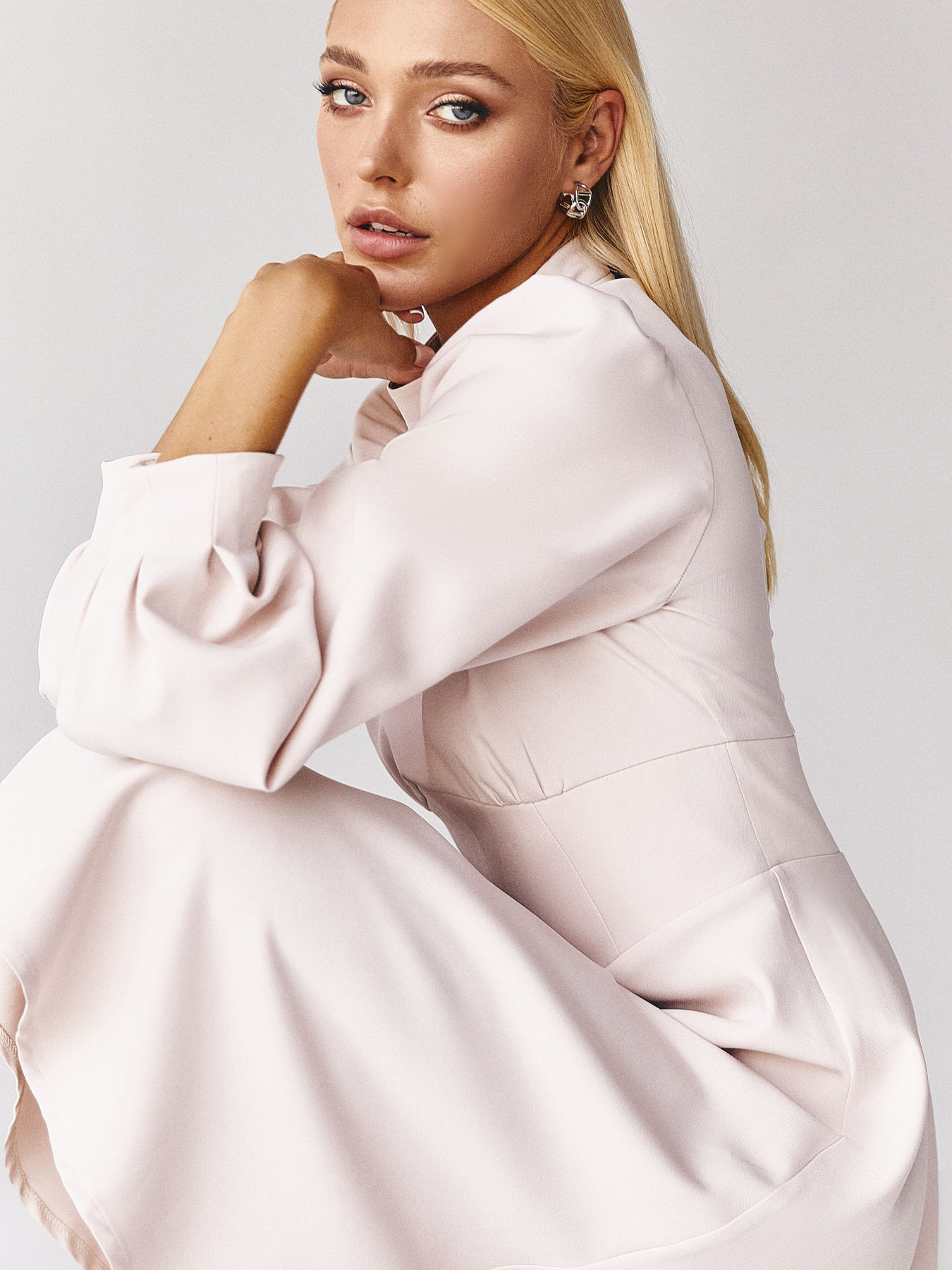 Платья VOVK модель 011548 пудровий Фото