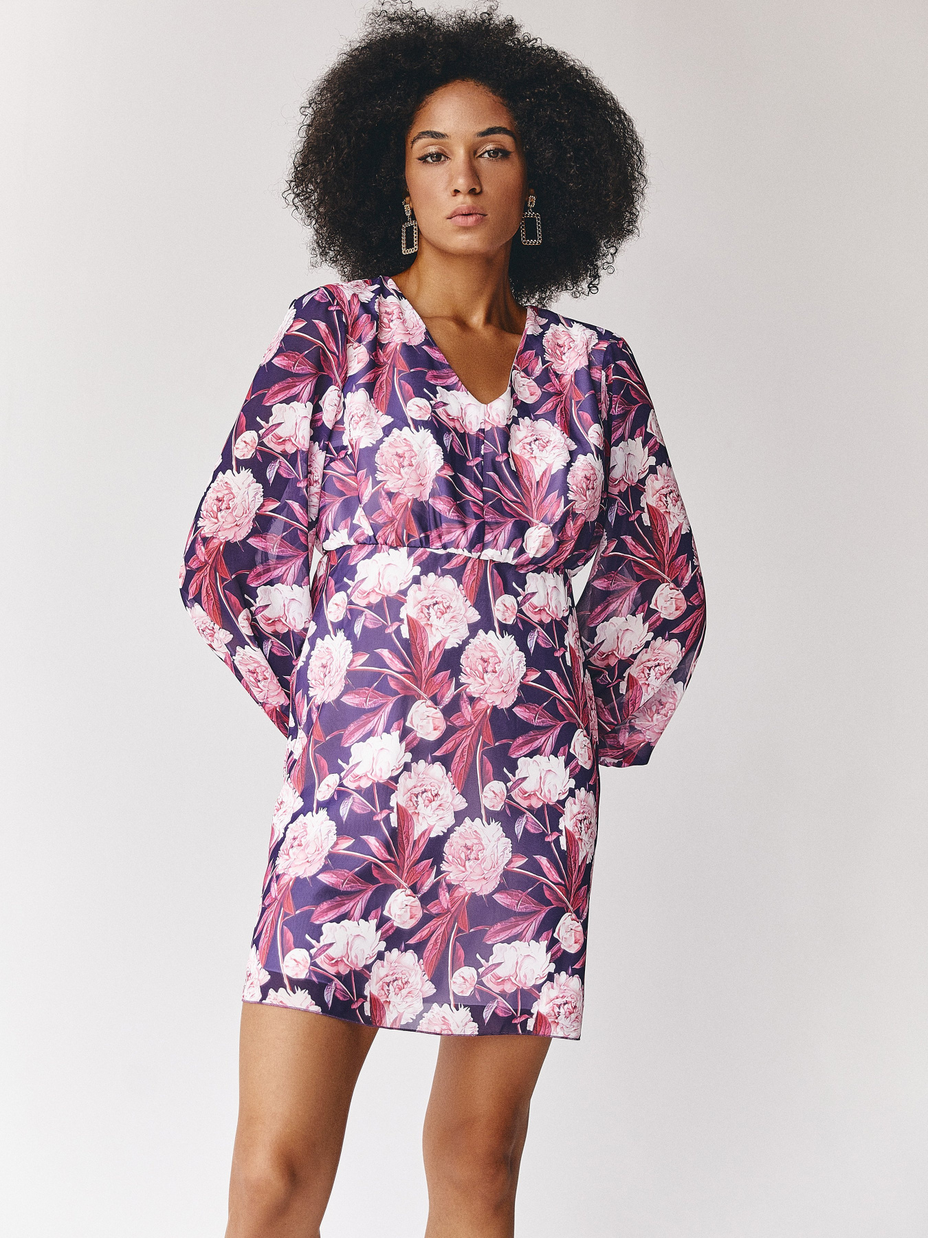 Платья VOVK модель 011770 принт квіти Фото