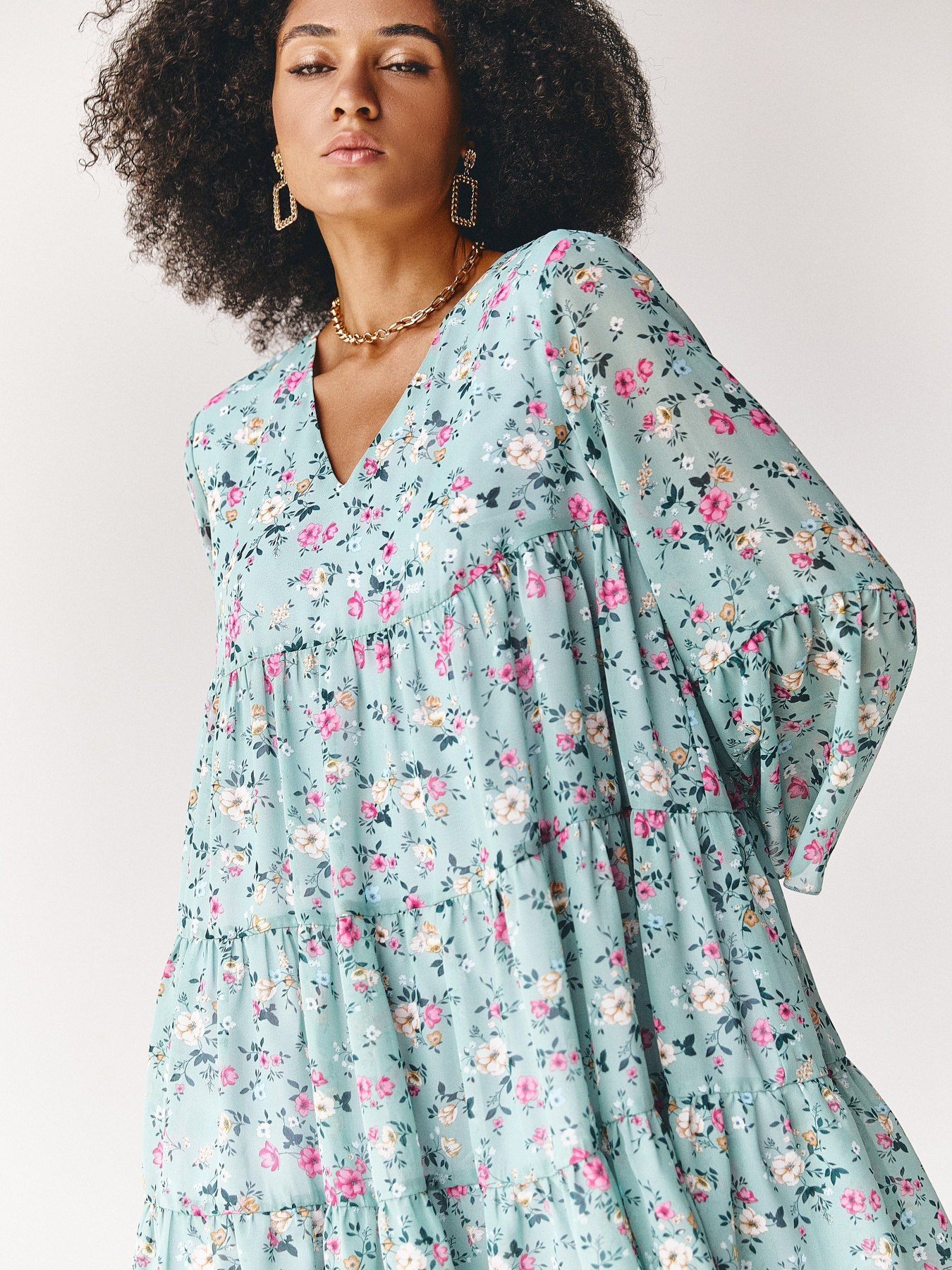 Платья VOVK модель 011939 принт квіти Фото