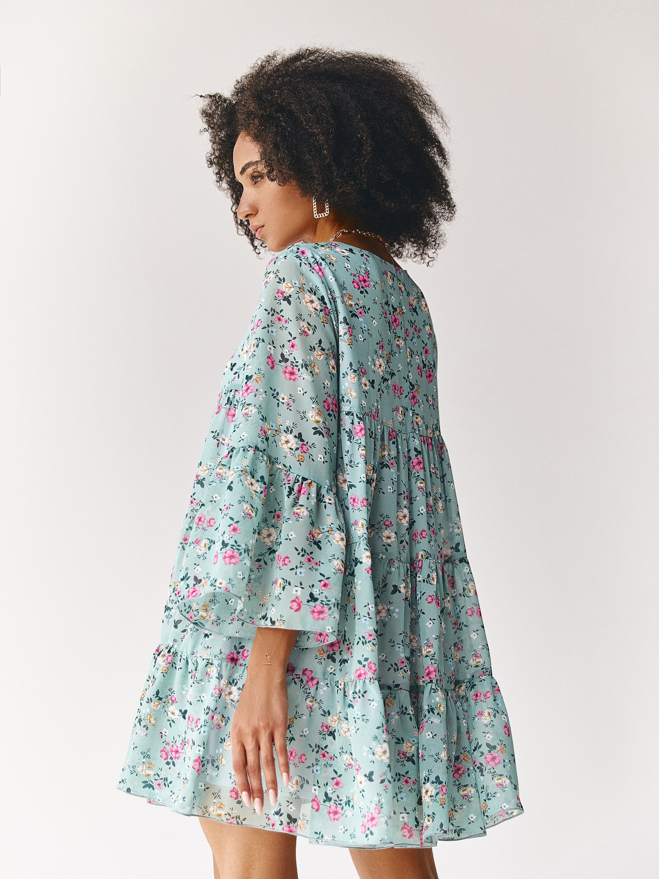 Платья VOVK модель 011939 принт квіти Фото