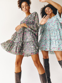 Платья VOVK модель 011939 принт квіти Фото