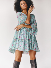 Платья VOVK модель 011939 принт квіти Фото