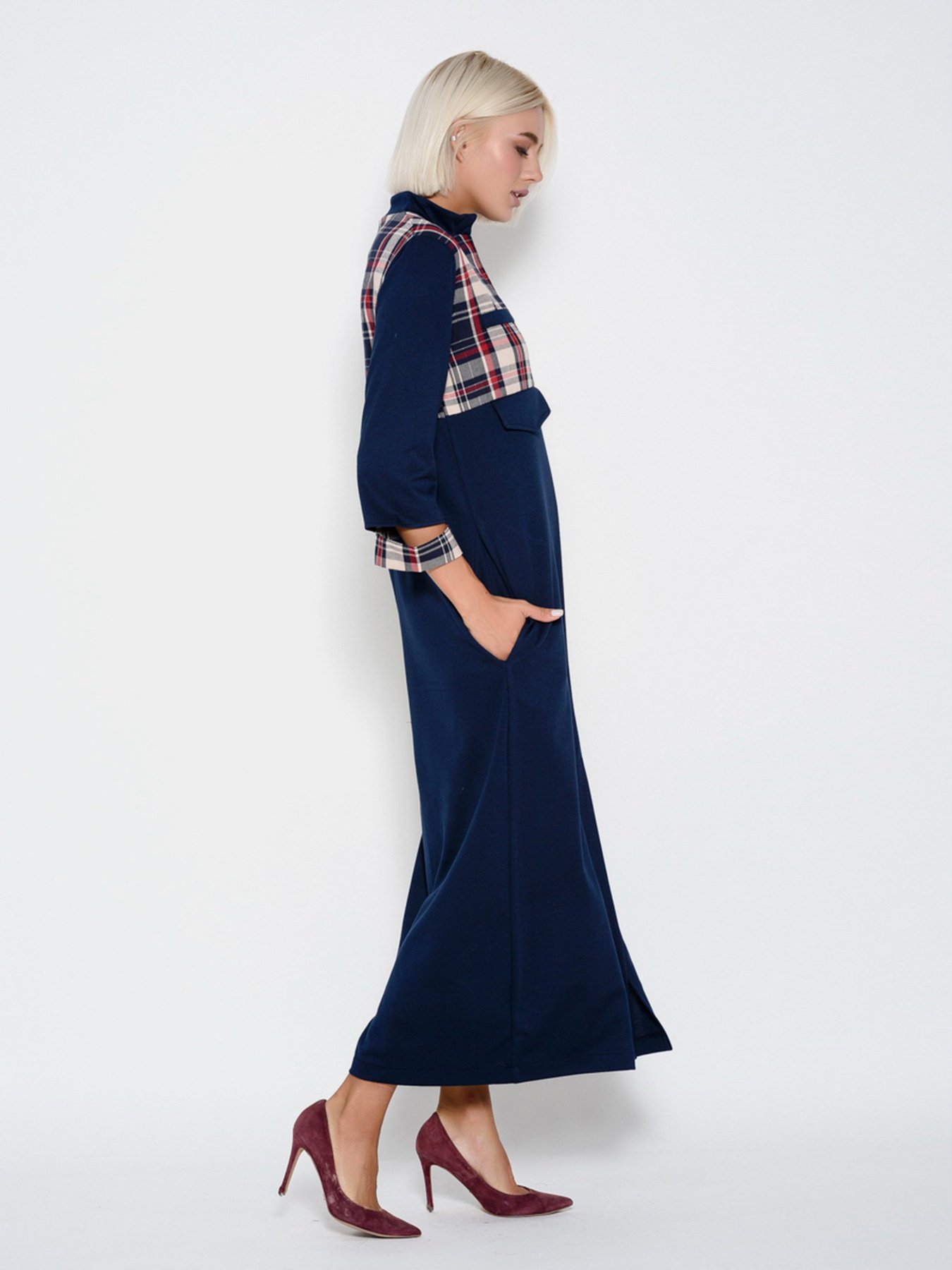 Платья ISSA Plus модель 10194_темно-синий Фото