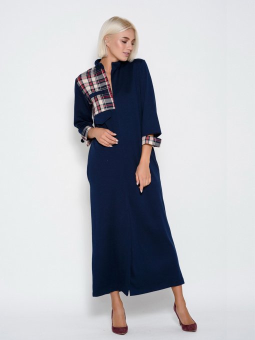 Сукні ISSA Plus модель 10194_темно-синий Фото