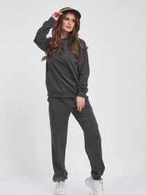 Спортивний костюм ISSA Plus модель 11440_темно-серый Фото