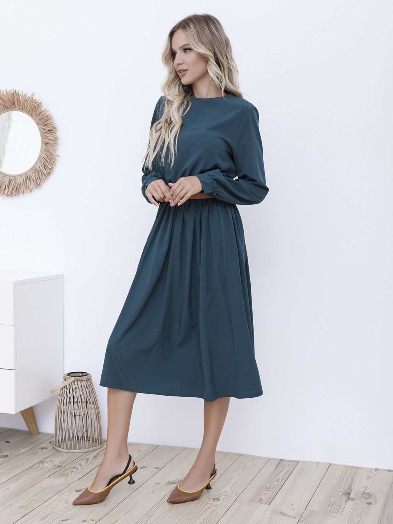 Платья ISSA Plus модель 12094_зеленый Фото