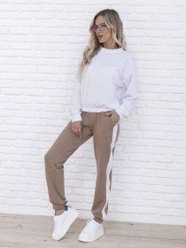 Спортивный костюм ISSA Plus модель 12100_белый Фото