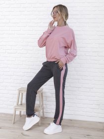 Спортивный костюм ISSA Plus модель 12100_розовый Фото