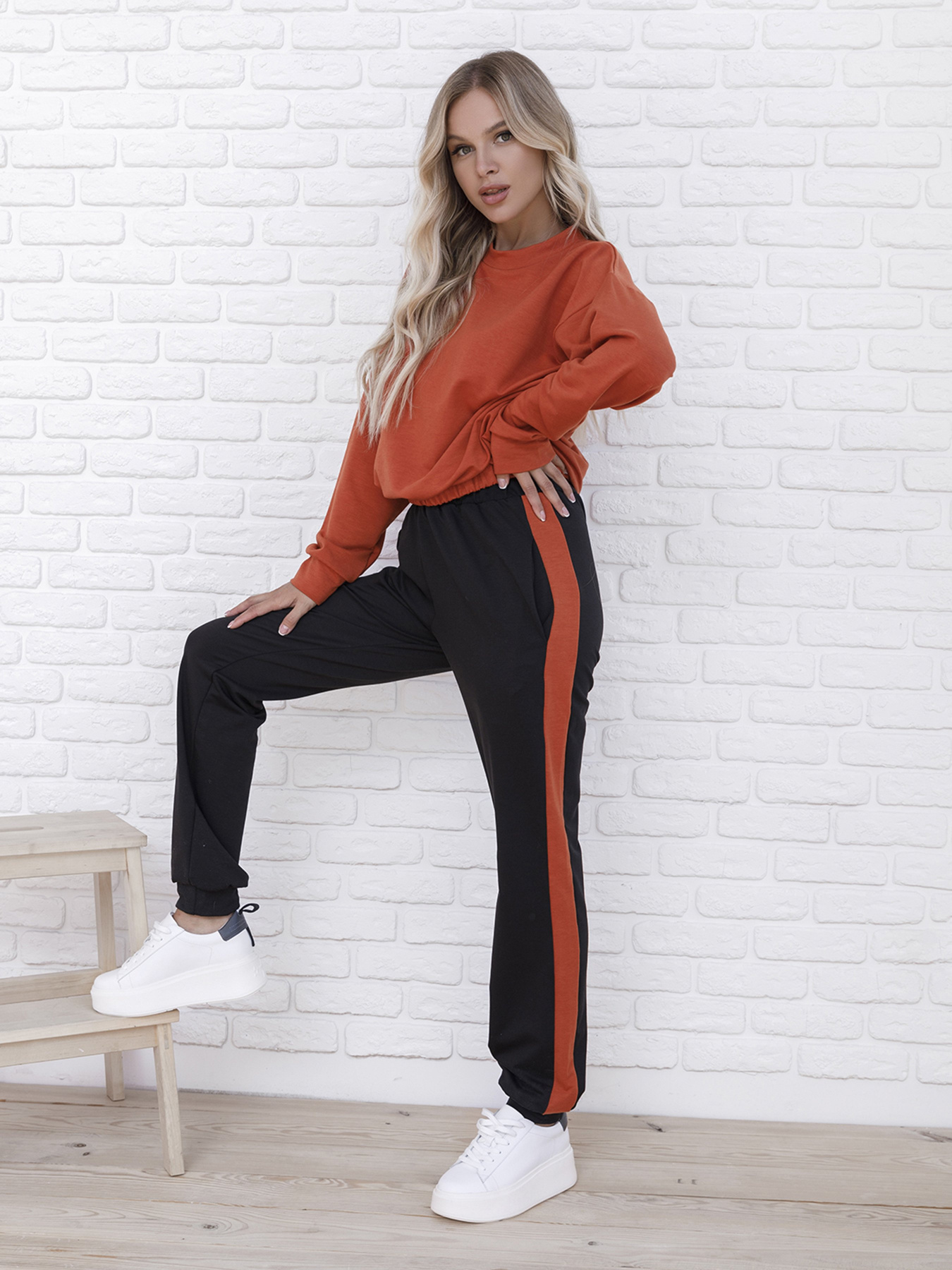 Спортивный костюм ISSA Plus модель 12100_терракотовый Фото