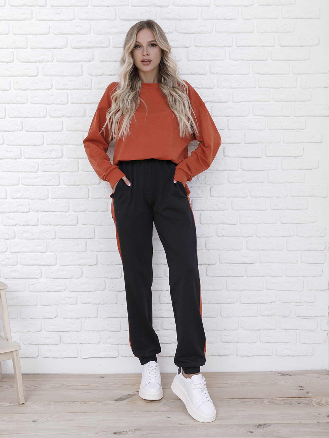 Спортивний костюм ISSA Plus модель 12100_терракотовый Спортивний костюм ISSA Plus модель 12100_терракотовый Фото