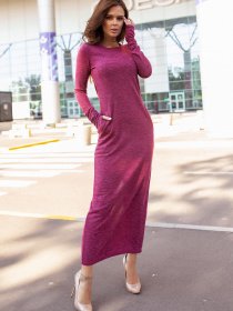 Сукні ISSA Plus модель 12105_бордовый Фото