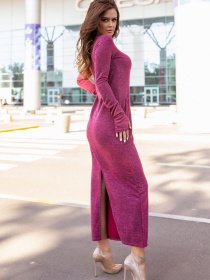 Сукні ISSA Plus модель 12105_бордовый Фото