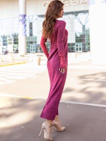 Сукні ISSA Plus модель 12105_бордовый Фото