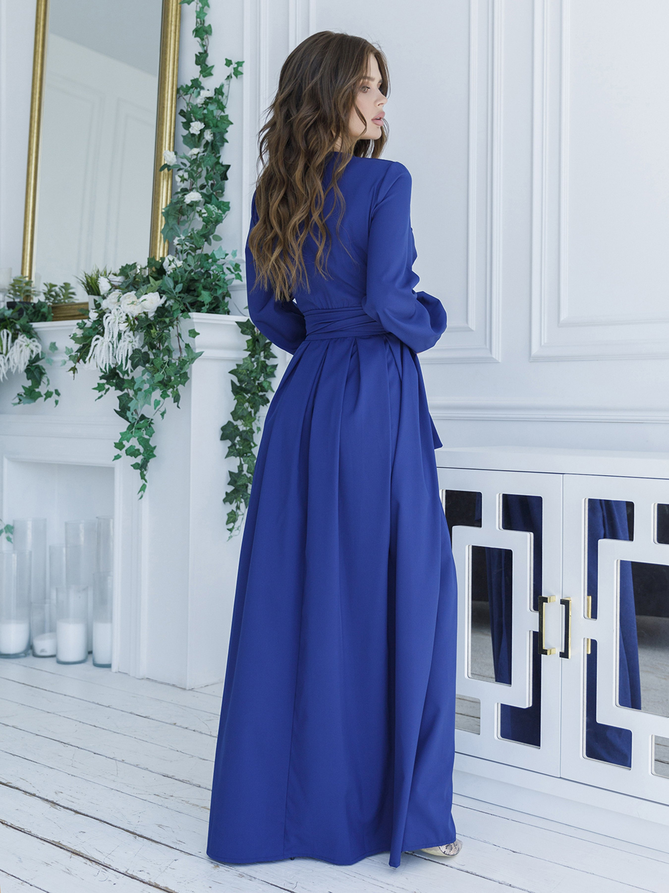 Платья ISSA Plus модель 12107_синий Фото