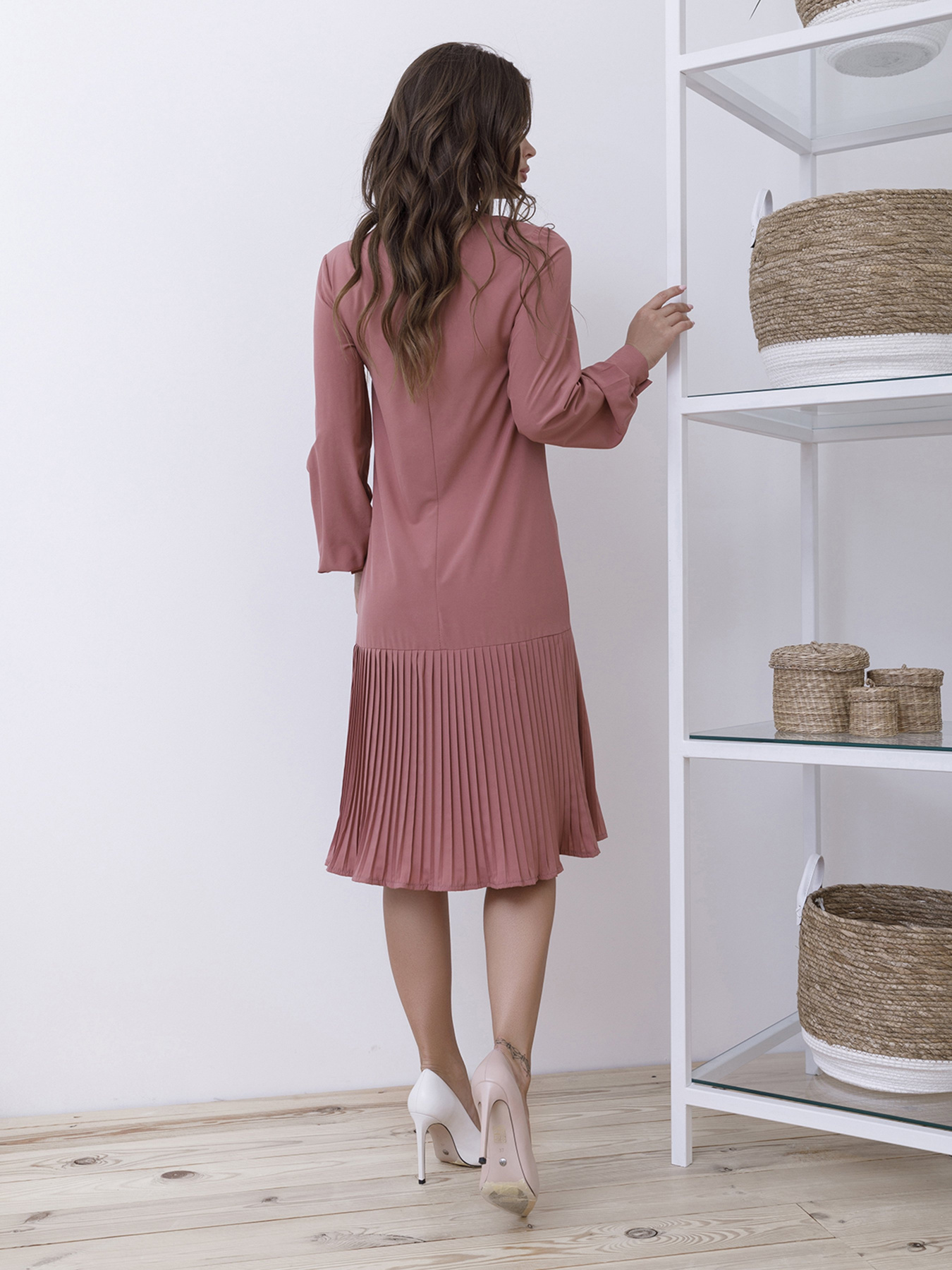 Платья ISSA Plus модель 12112_темно-розовый Фото